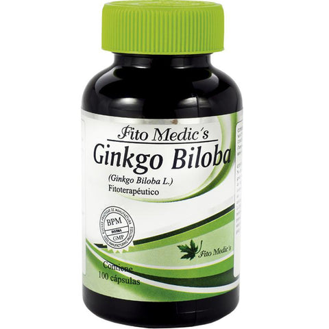 Ginkgo Biloba x 100 Cápsulas-Fito Medics-Dopavita Salud y Nutrición
