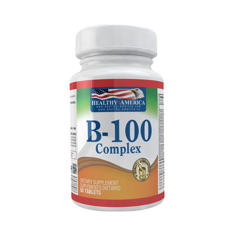 B-100 Complex x 50 Cápsulas-Healthy America-Dopavita Salud y Nutrición