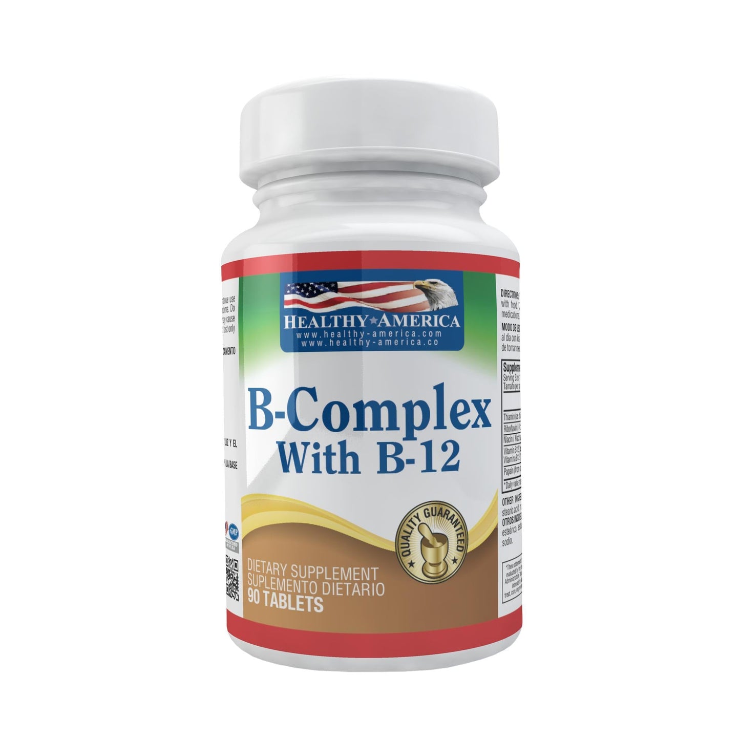 B Complex x 90 Tabletas-Healthy America-Dopavita Salud y Nutrición