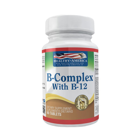 B Complex x 90 Tabletas-Healthy America-Dopavita Salud y Nutrición