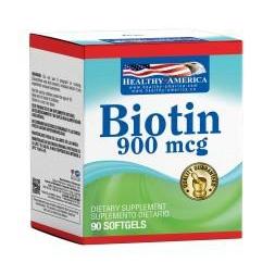 Biotin Biotina 900 Mcg x 90 Perlas-Healthy America-Dopavita Salud y Nutrición