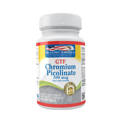 Gtf Chromium Picolinate 500 mg x 100 Perlas-Healthy America-Dopavita Salud y Nutrición