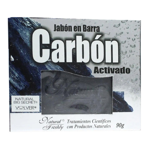 Jabon De Carbon Activado x 90 GR-Natural Freshly-Dopavita Salud y Nutrición