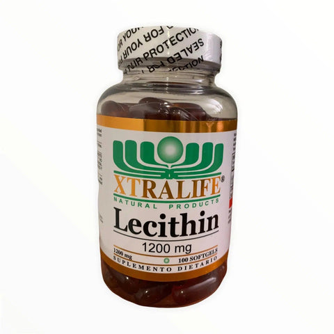 Lecithin X 1200 Mg 100 Sofgels-Xtralife-Dopavita Salud y Nutrición