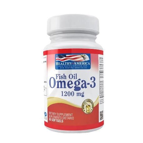 Omega 3 X 1200 mg x 60 Perlas-Healthy America-Dopavita Salud y Nutrición