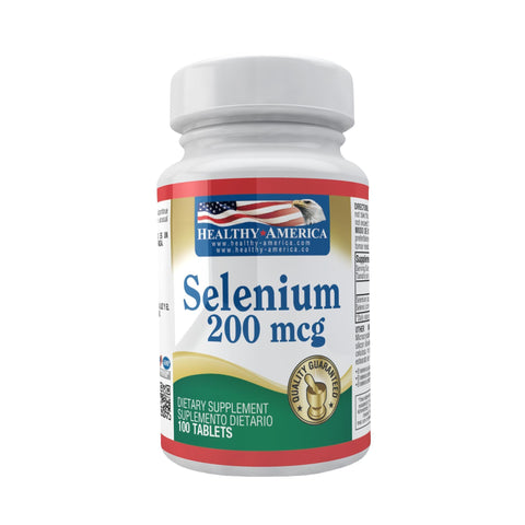 Selenium 200 mcg x 100-Healthy America-Dopavita Salud y Nutrición