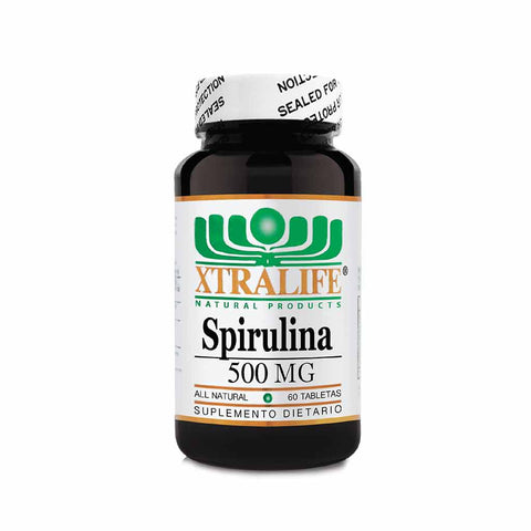 Spirulina X 500 Mg X 60 Tabletas-Xtralife-Dopavita Salud y Nutrición