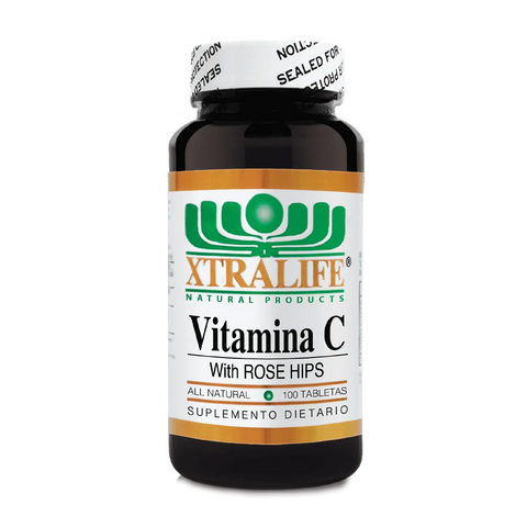 Vitamina C Rose Hips 500 Mg X 100 Tabletas-Xtralife-Dopavita Salud y Nutrición