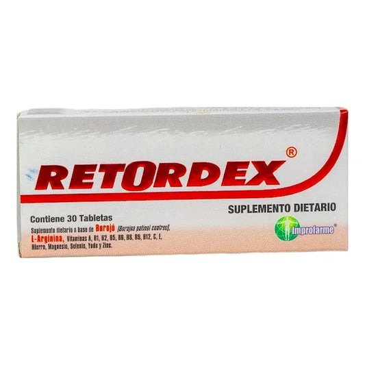 Retordex 30 Tabletas Improfarme: Tu Potencializador para una Vida Saludable