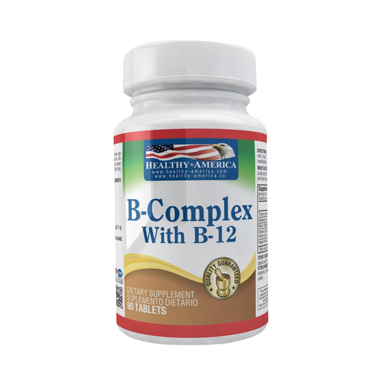 B Complex x 90 Tabletas-Healthy America-Dopavita Salud y Nutrición