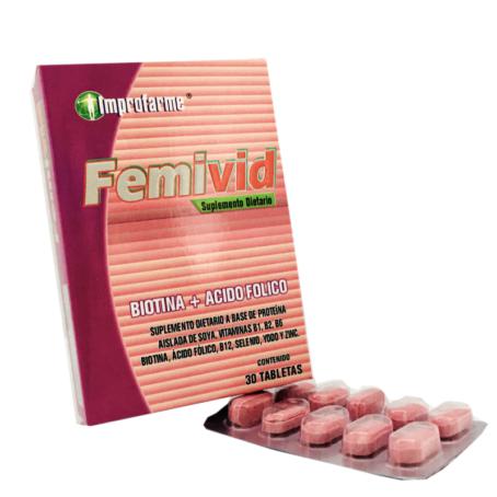 Femivid x 30 Tabletas-Laboratorios Improfarme-Dopavita Salud y Nutrición